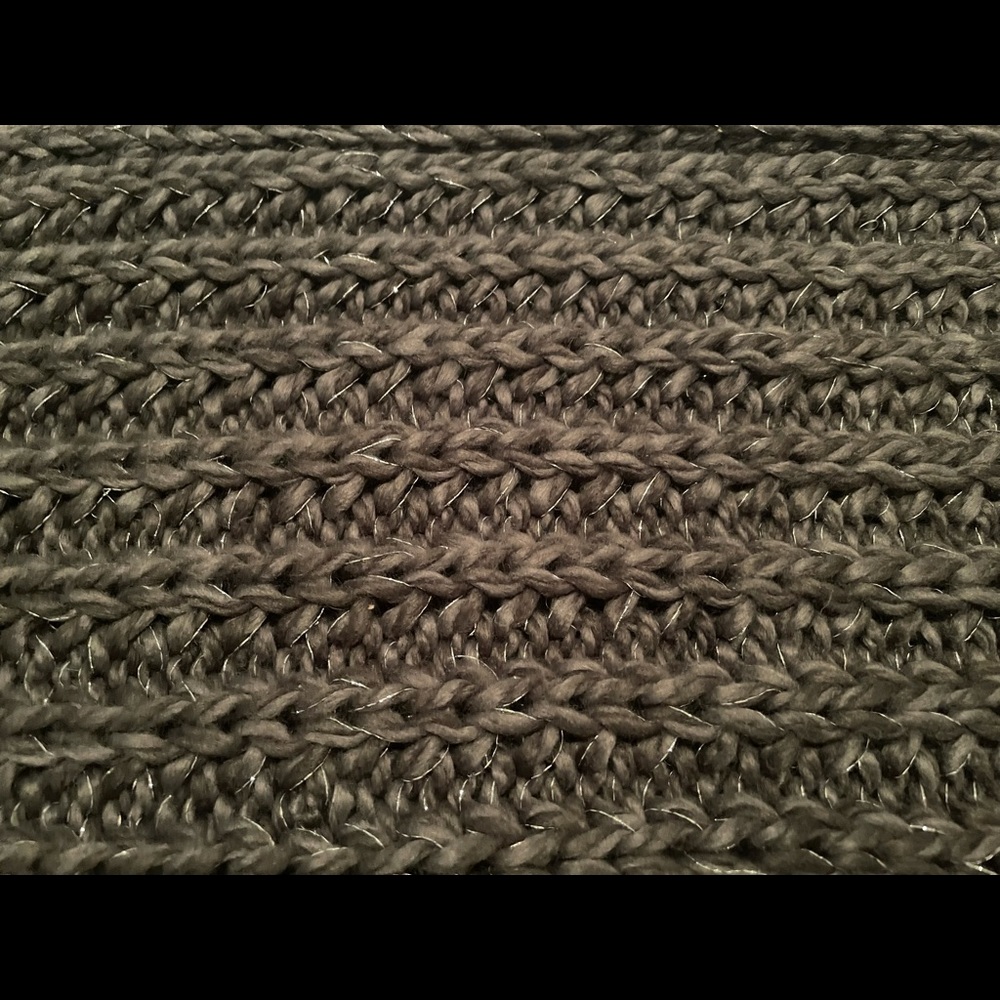 Aerie Grey & Silver Knit Infinity Scarf
